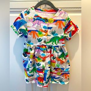Mini Boden Dinosaur Dress, Size 4-5 Yrs